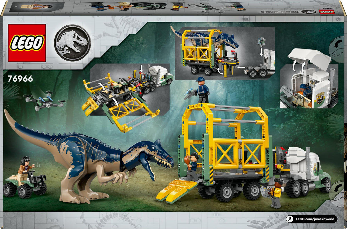 LEGO 76966 Jurassic World Dinosaur Missions: Allosaurus Transporter LEGO