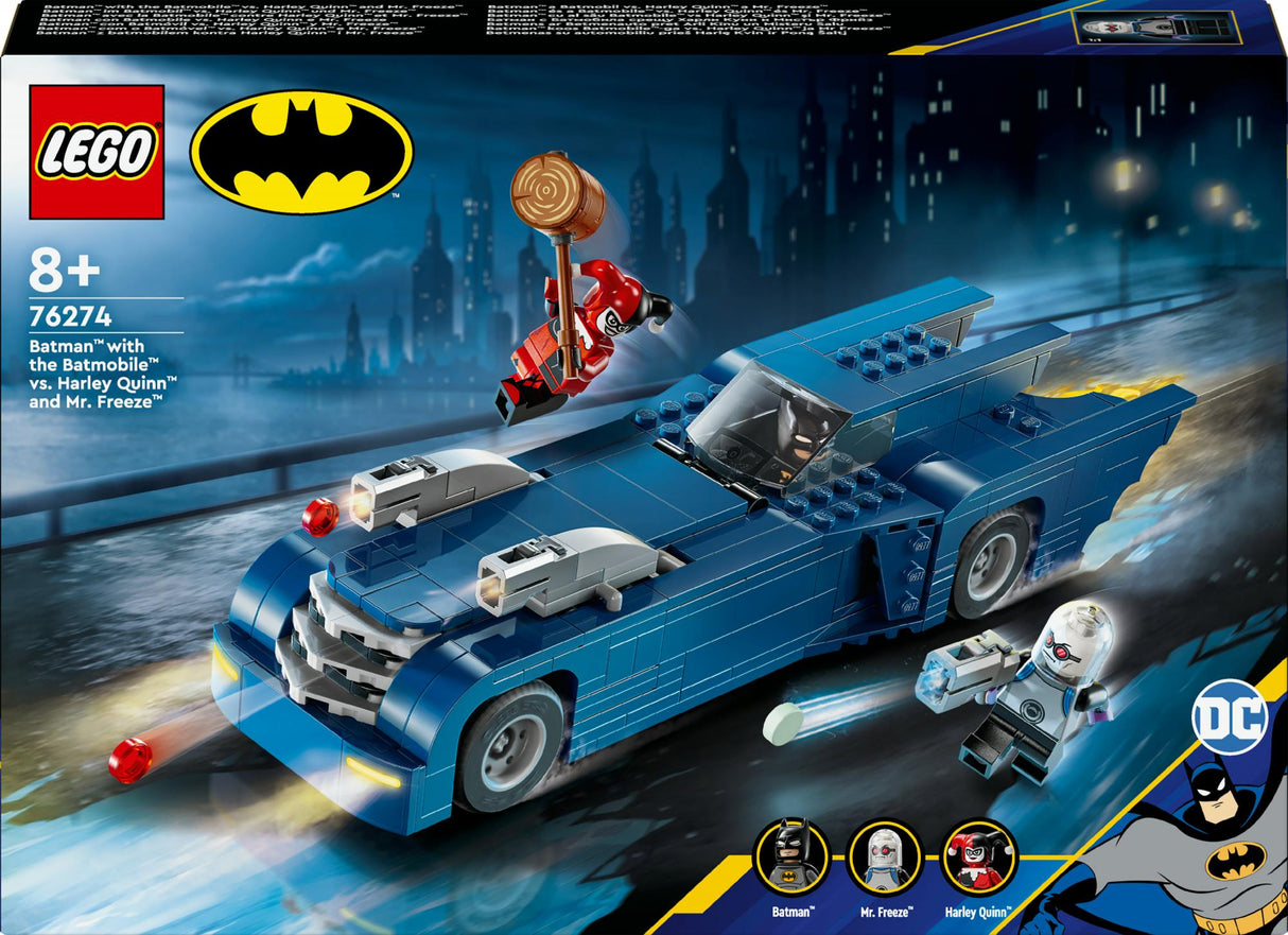 LEGO 76274 DC Super Heroes Batman in the Batmobile vs. Harley Quinn and Mr. Freeze LEGO
