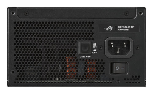 ASUS ROG Strix 850W Platinum – strømindgang og tænd/sluk-kontakt