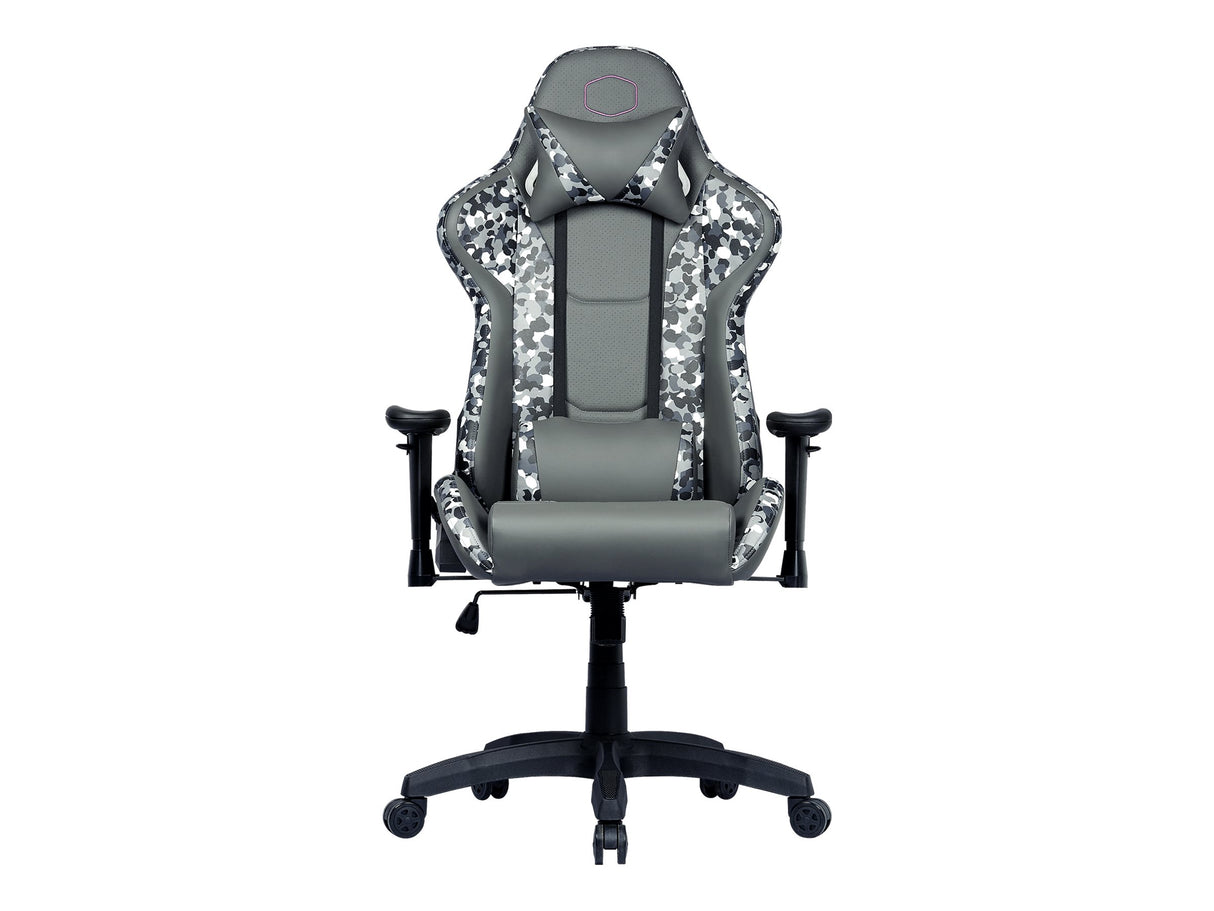 Cooler Master Calibre R1S Dark Knight CAMO Gamer Stuhl Schwarz Grau Weiß