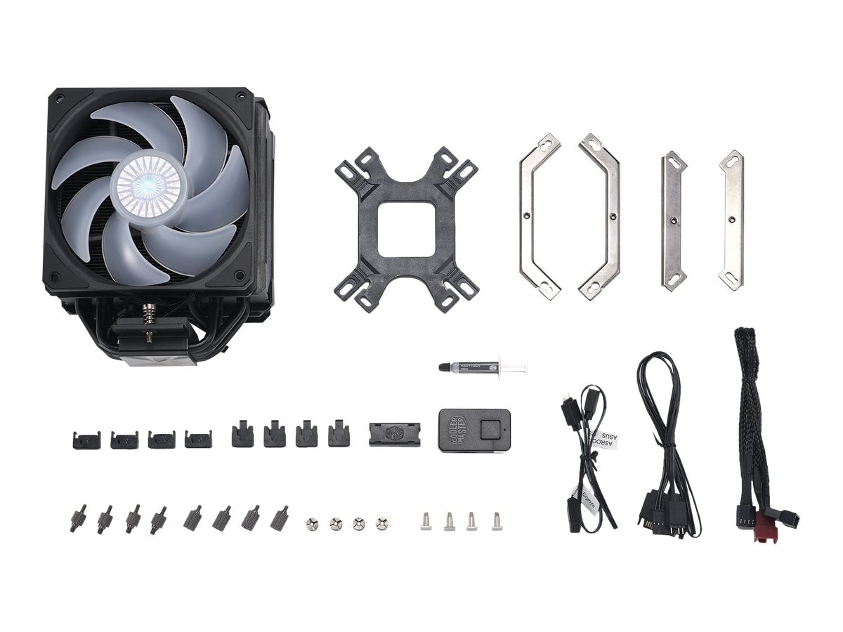 Cooler Master MasterAir MA612 STEALTH ARGB Processor-køler 1-pack Sort 120 mm