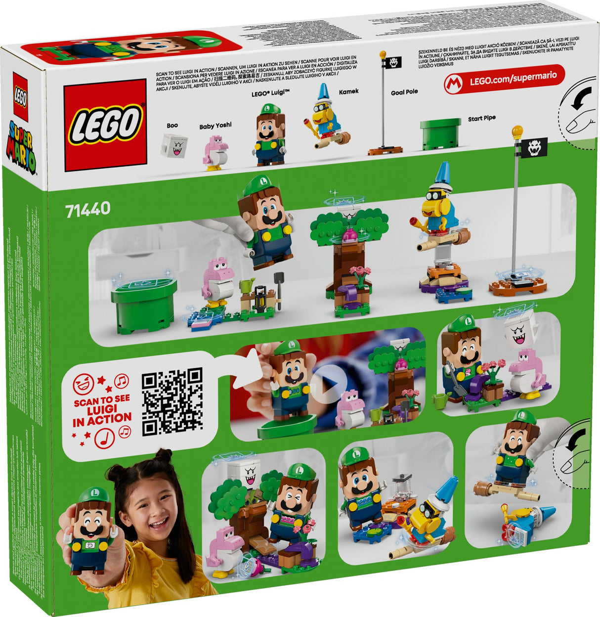 LEGO 71440 Super Mario Adventures with Interactive LEGO Luigi, Construction Toy LEGO