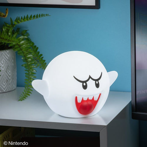 Paladone Super Mario Boo – SquishyGlo silikonelampe – lampe i brug