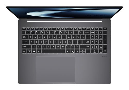 ASUS ExpertBook P5 G2 PM5606CGA-SH0105X – taster og arbejdsflade set ovenfra; tastaturlayout illustrativt