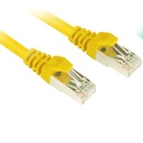 Gult Sharkoon Cat.6 S/FTP patchkabel med RJ45 i begge ender