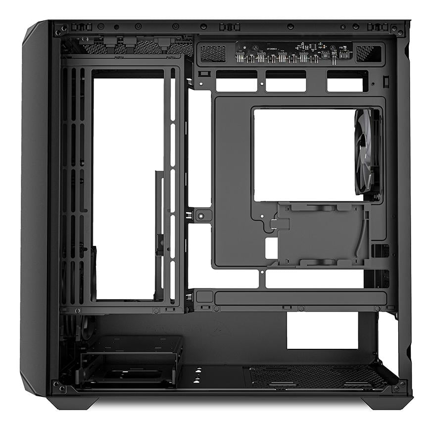 Sharkoon MK2 RGB Black Mesh Front Tempered Glass 4x 120mm ARGB PWM Fans USB-C BTF Micro-ATX Gaming PC Case Sharkoon