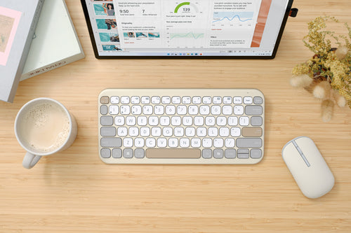 ASUS Marshmallow KW100 beige/grå – i en brugsopstilling
