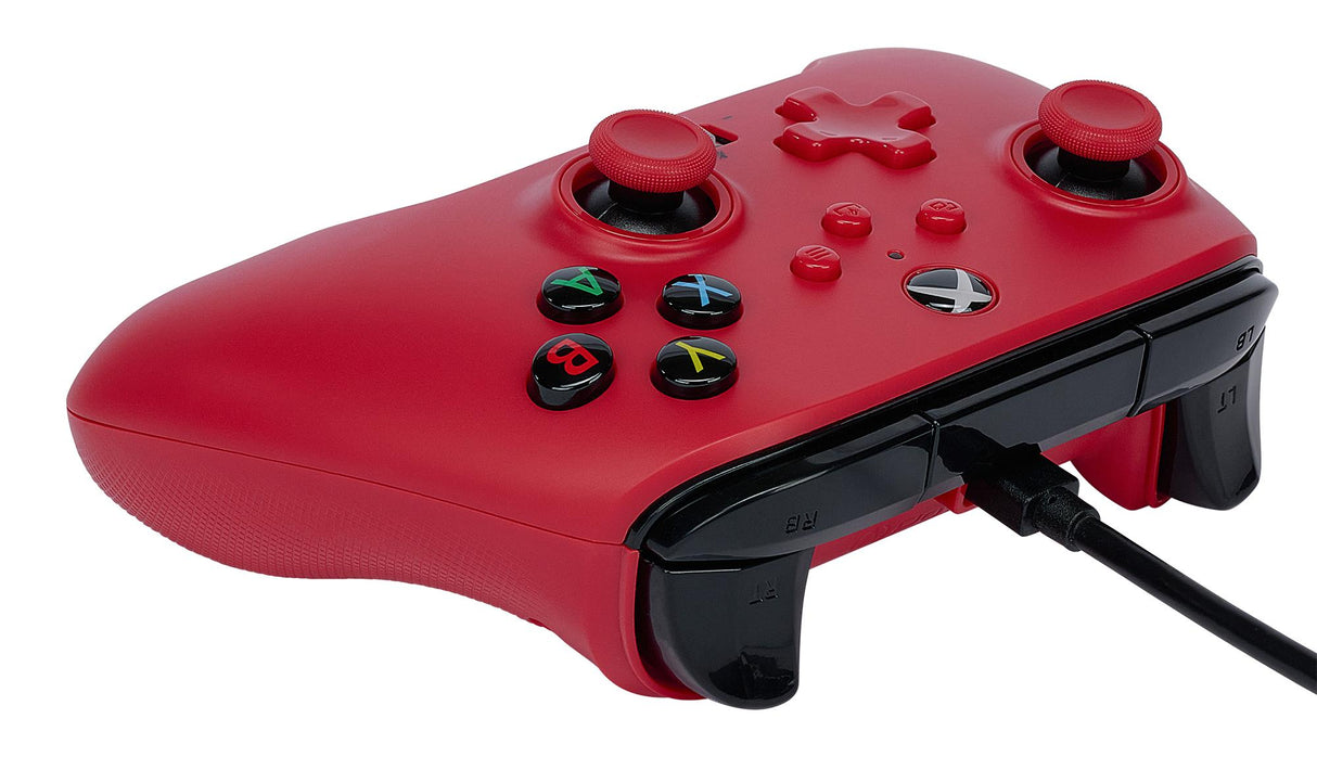 PowerA Enhanced Cabled Controller – Xbox Series X/S – Artisan Red