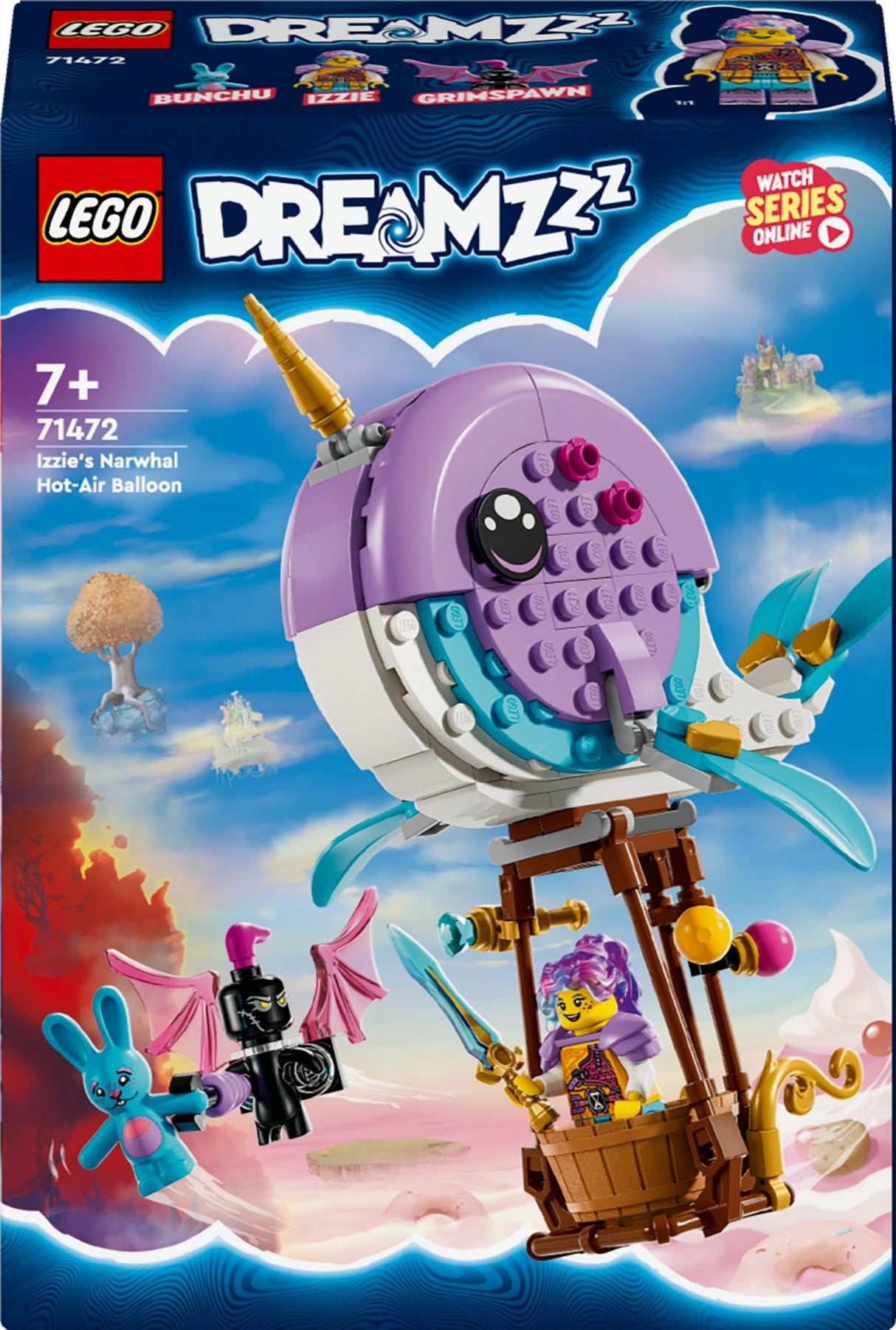LEGO 71472 DreamZzz Izzie's Narwhal Hot Air Balloon LEGO