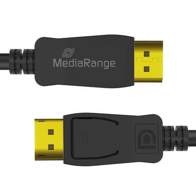 MediaRange DisplayPort Kabel, Ver. 2.1, 40 Gbps, 2.0m, sw MediaRange