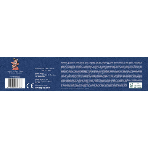 Jan van Haasteren julekalender 2026 – 24 × 54 brikker – emballageoplysninger