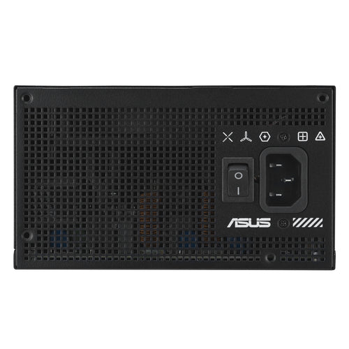 ASUS TUF Gaming 650B EVO – bagside med strømstik og kontakt