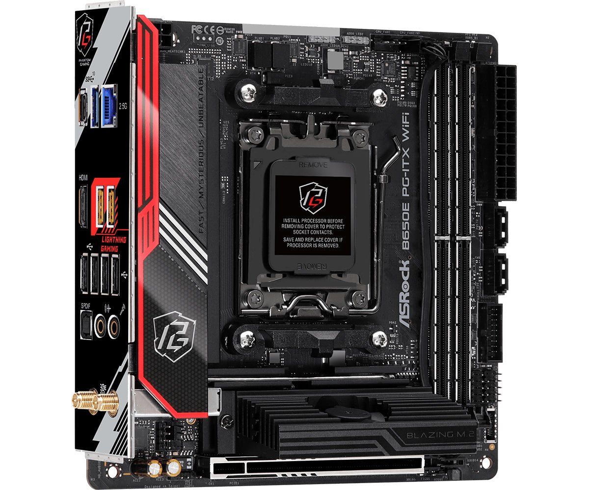 ASRock B650E PG-ITX WiFi Mini ITX AM5 AMD B650 ASRock