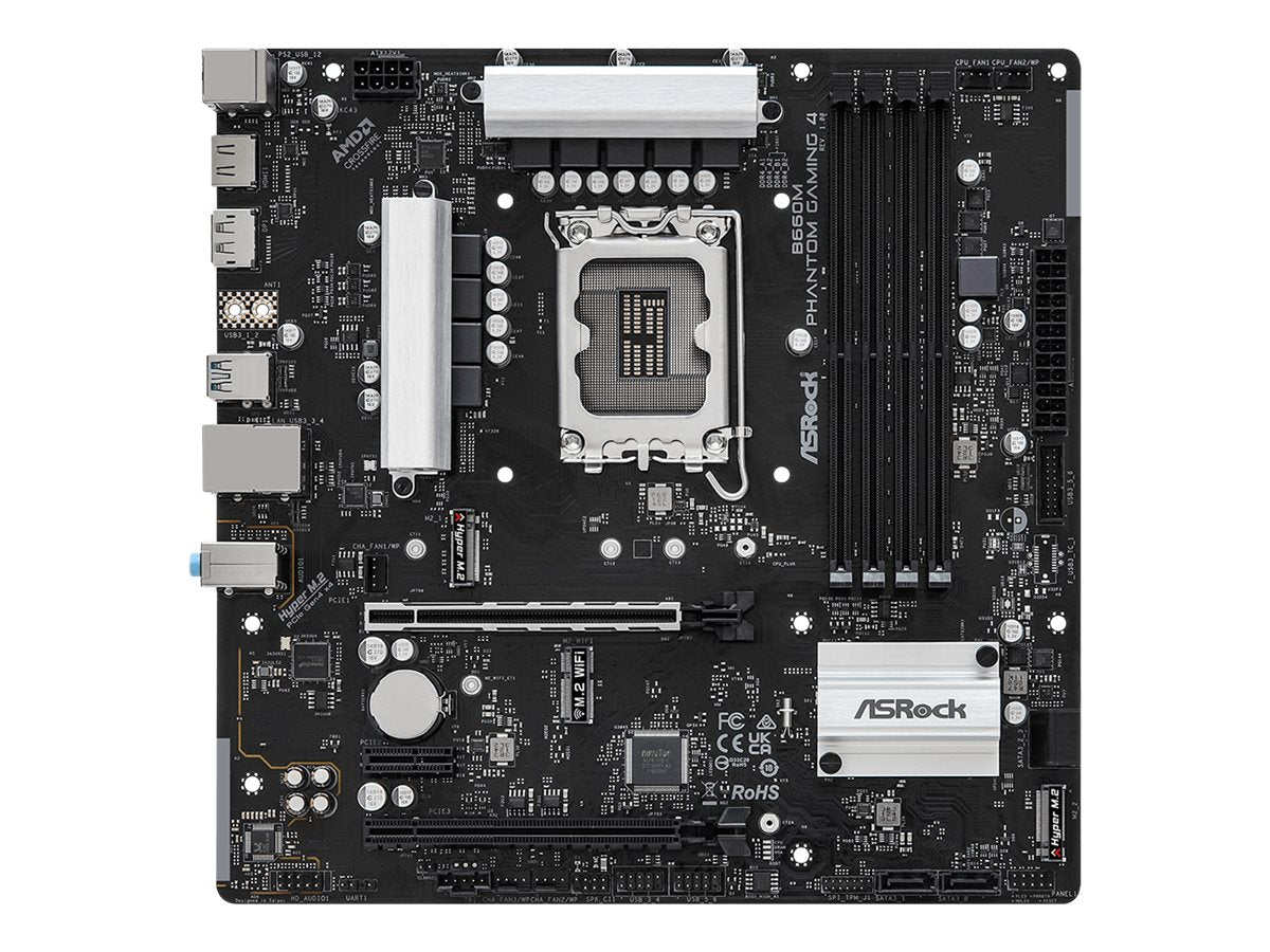 ASRock B660M Phantom Gaming 4 Micro-ATX LGA1700 Intel B660 ASRock