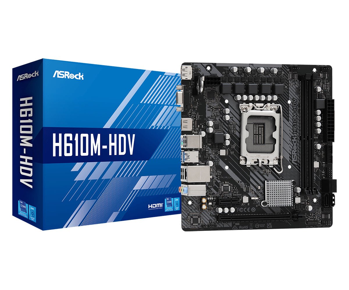 ASRock H610M-HDV Micro-ATX LGA1700 Intel H610 ASRock