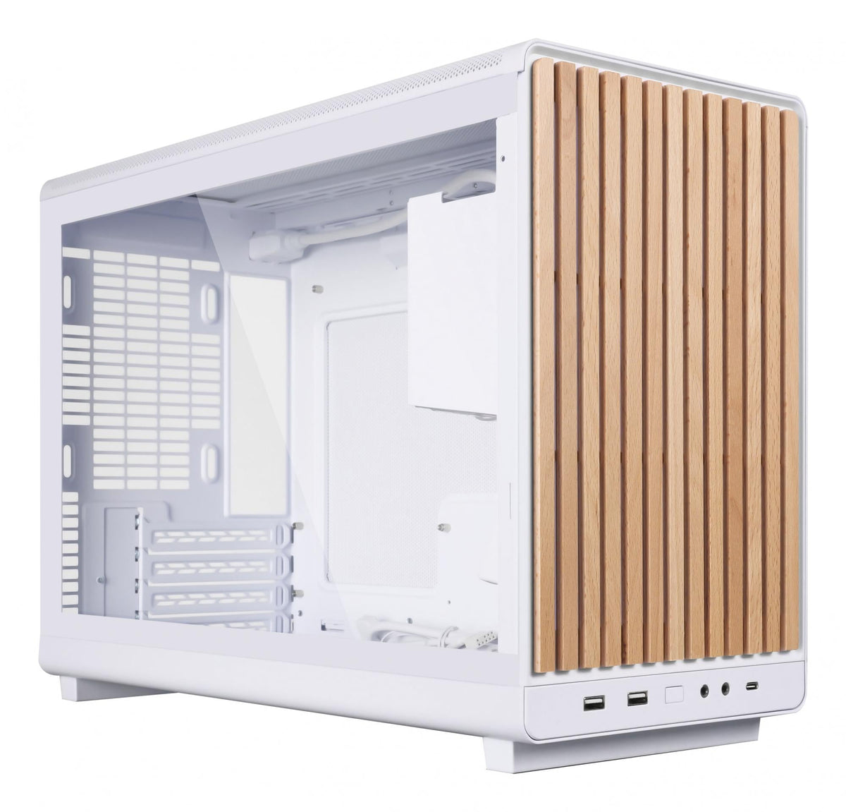 Lian Li A3- mATX-Wood edition, White, Birch, glass panel Lian Li