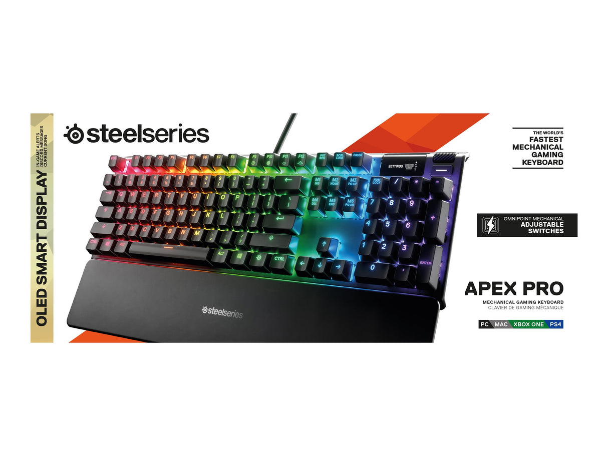 SteelSeries Apex Pro Tastatur, mechanisches RGB-Kabel