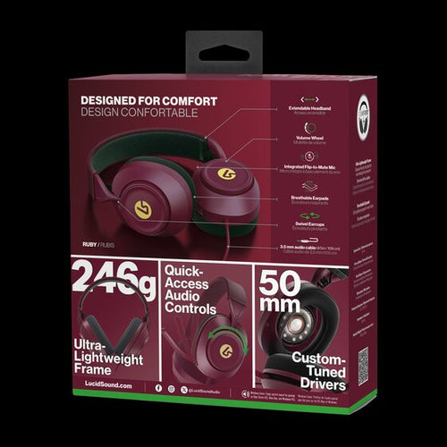 LucidSound LS10X Gen 2 headset – Ruby – visning 12