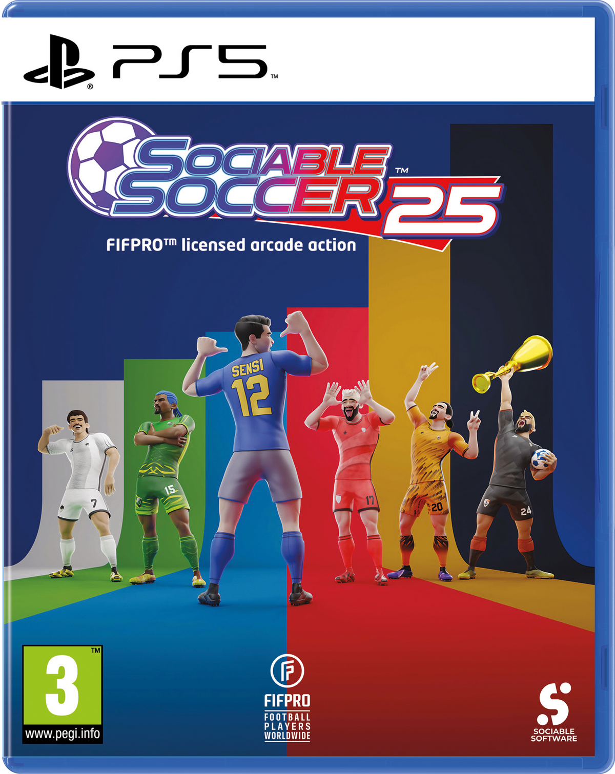 Sociable Soccer 25 – PlayStation 5 – spilomslag