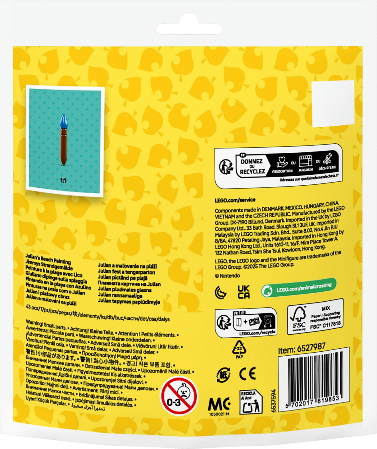 LEGO 30703 Animal Crossing Jimmy's Beach Painting LEGO