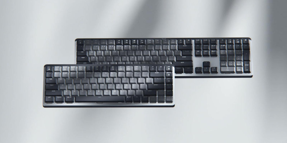 Logitech - MX Compact Mechanical Wireless Illuminated Keyboard - Nordic - Clicky Switch Logitech