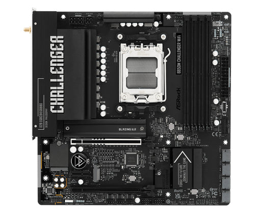 ASRock B850M Challenger WiFi bundkort - produktbillede 3