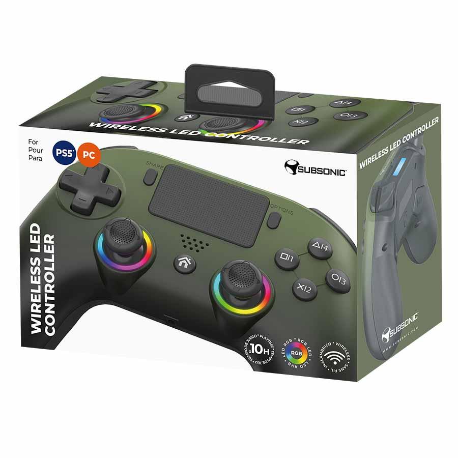 Subsonic - Wireless LED Controller - PS5 (Green) Subsonic