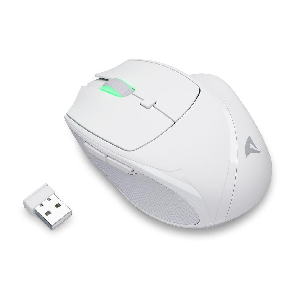 Sharkoon OfficePal M25W White 4000 DPI 69g 2.4GHz Wireless 50h Rechargeable Mouse Sharkoon
