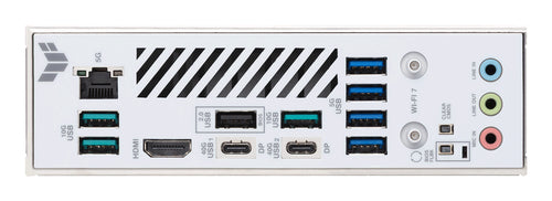 ASUS TUF GAMING X870-PRO WIFI7 W NEO – bagpanel med USB4 og netværksport
