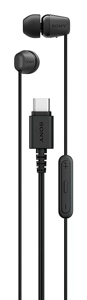Sony IER-EX15C – øretelefoner med USB-C – sort – produktbillede
