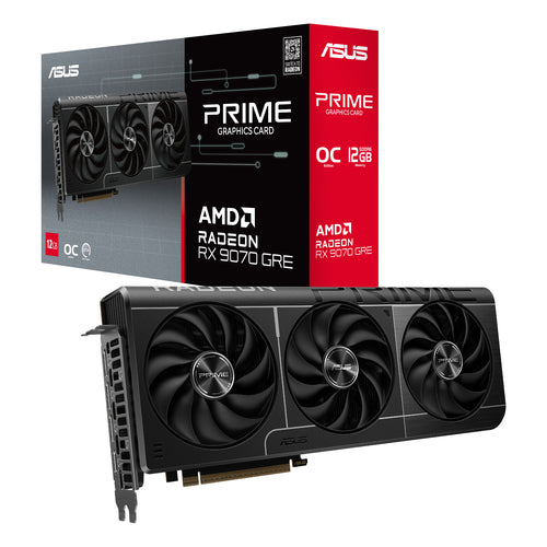 ASUS Prime -RX9070GRE-O12G – vist i en samlet opsætning
