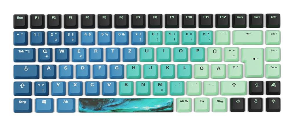 Sharkoon SKILLER SGK50 S3 Design Bundle D4 (turquoise/blue) - DE Layout Sharkoon