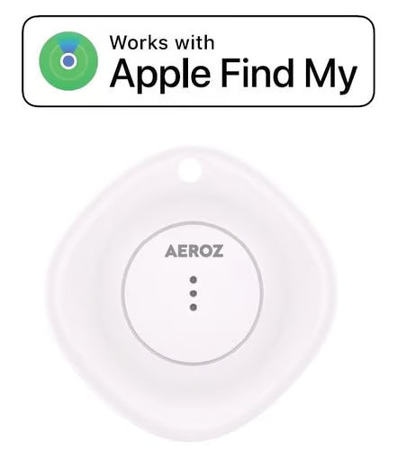 AEROZ - TAG-1000 White - Key finder for use with iPhone - Works with Apple Find My app