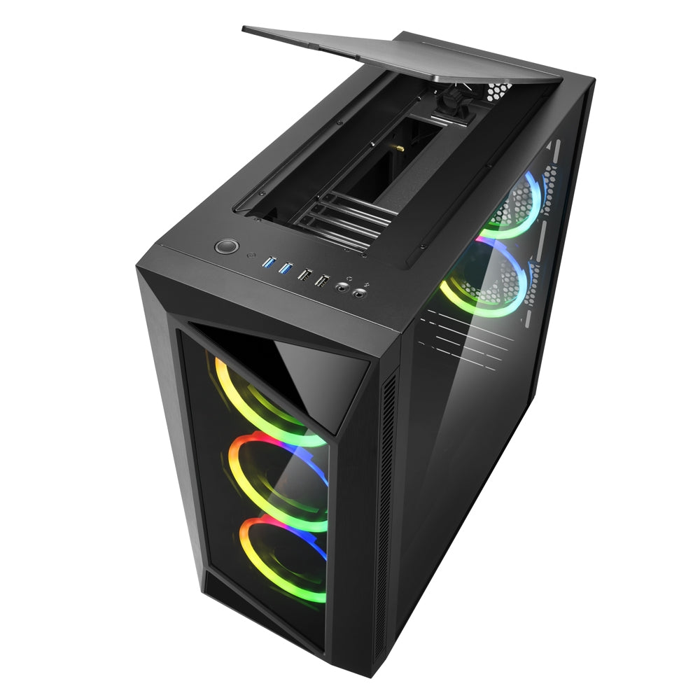 Sharkoon REV200, tower case (black, tempered glass) Sharkoon