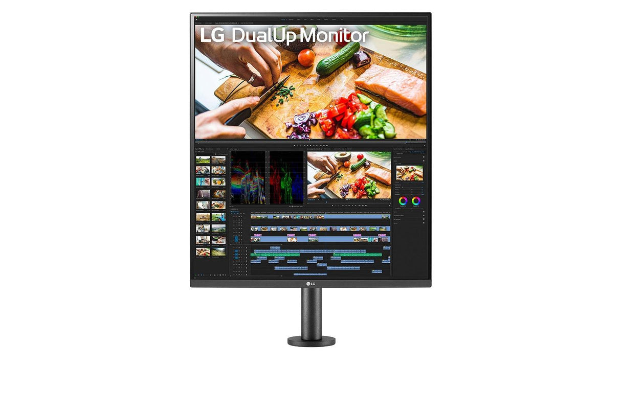 LG DualUp Ergo 28MQ780-B 28 2560 x 2880 HDMI DisplayPort USB-C 60Hz Forlæng Træk tilbage Dockingskærm LG Electronics