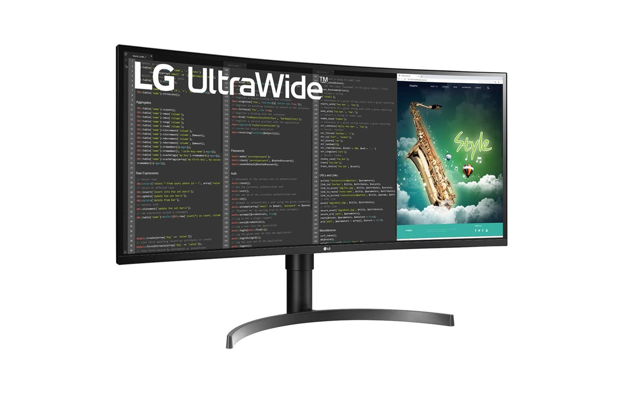 LG UltraWide 35WN75CP-B 35 3440 x 1440 (UltraWide) HDMI DisplayPort USB-C 100Hz Dockingskærm LG Electronics