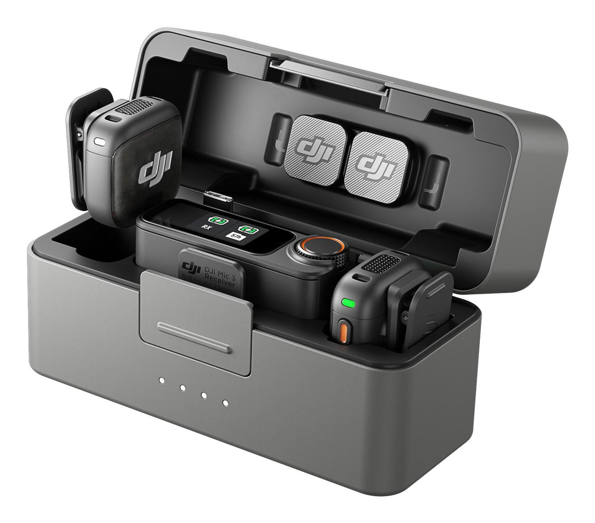 DJI - Mic 3 Wireless Microphone System (2 TX + 1 RX + Charging Case) DJI