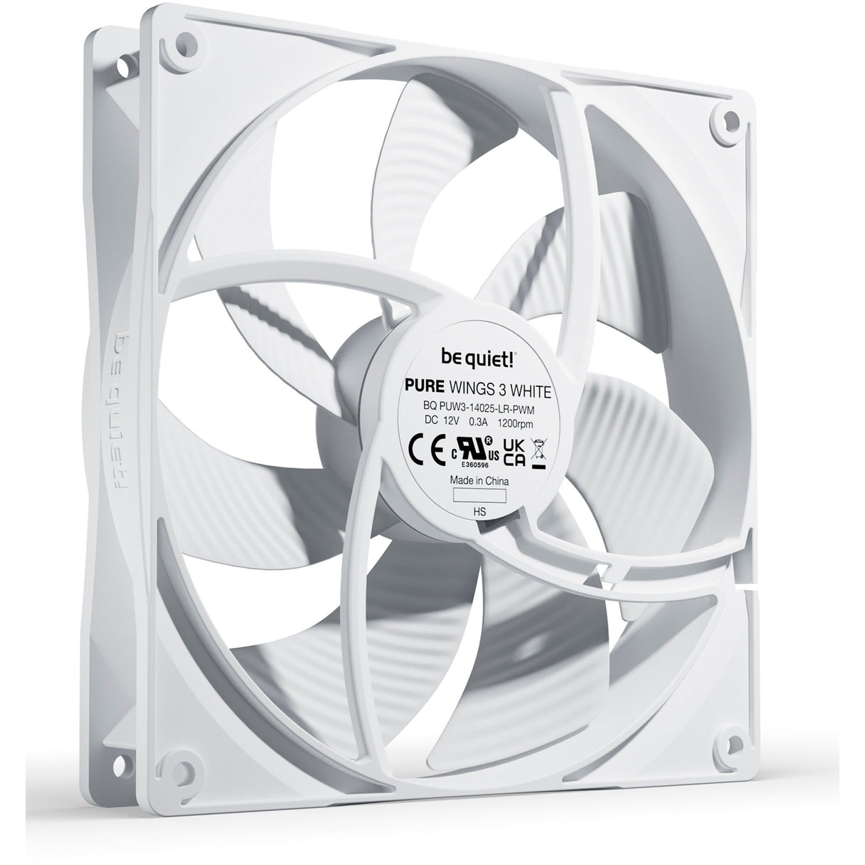 be quiet! Pure Wings 3 140mm PWM, case fan (white) Be quiet