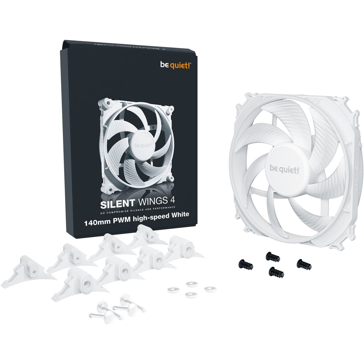 be quiet! Silent Wings 4 140mm PWM high-speed White, case fan (white) Be quiet