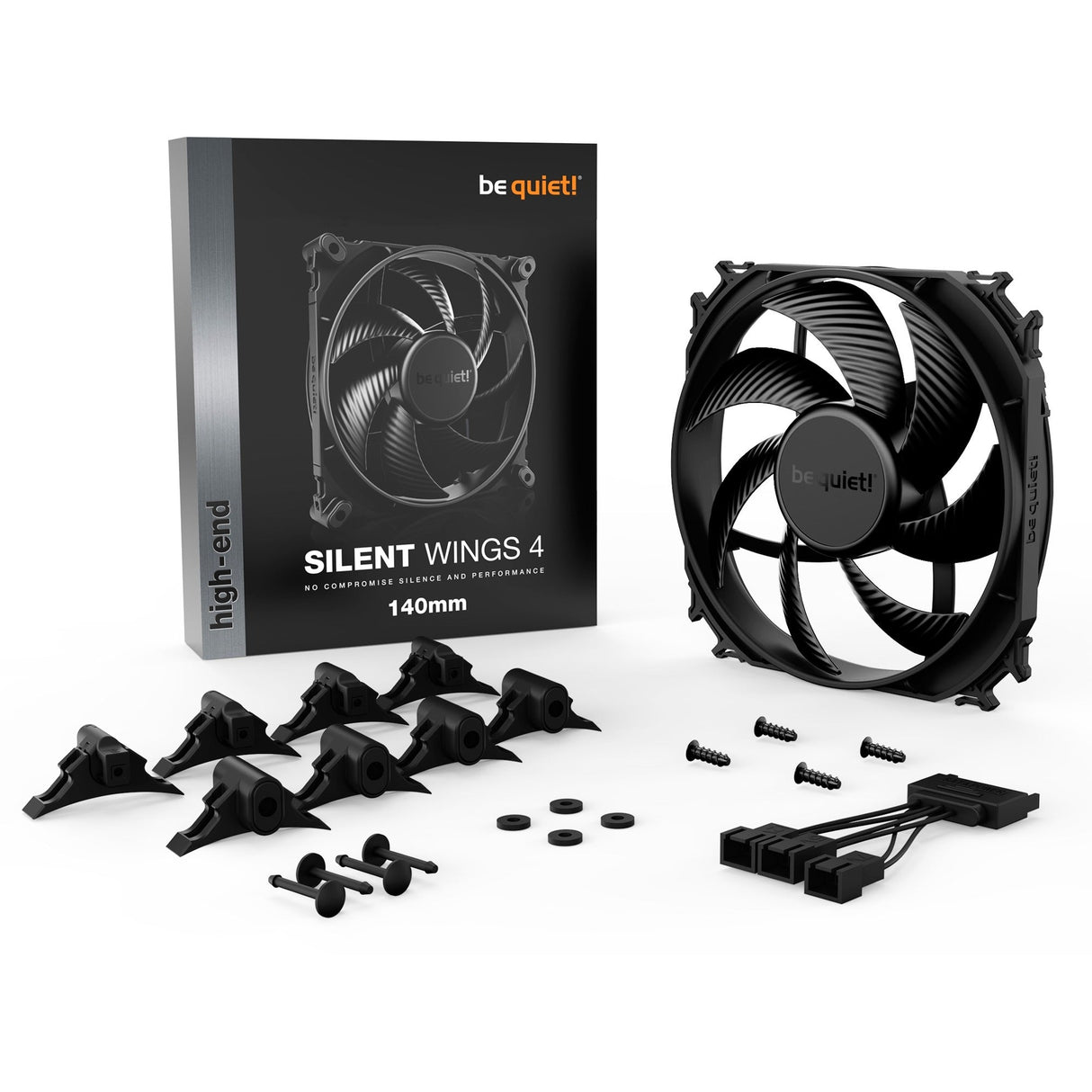 Be quiet! Silent Wings 4 140x140x25, case fan (black) Be quiet