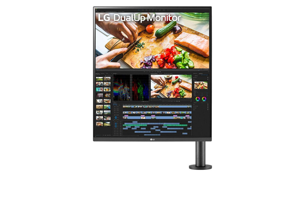 LG DualUp Ergo 28MQ780-B 28 2560 x 2880 HDMI DisplayPort USB-C 60Hz Forlæng Træk tilbage Dockingskærm LG Electronics