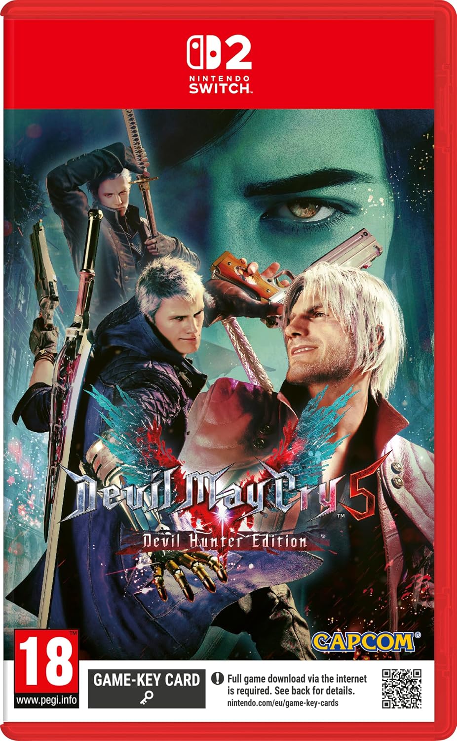 Devil May Cry 5 Devil Hunter Edition – Nintendo Switch 2 – Game-Key Card – spilæske med Game-Key Card