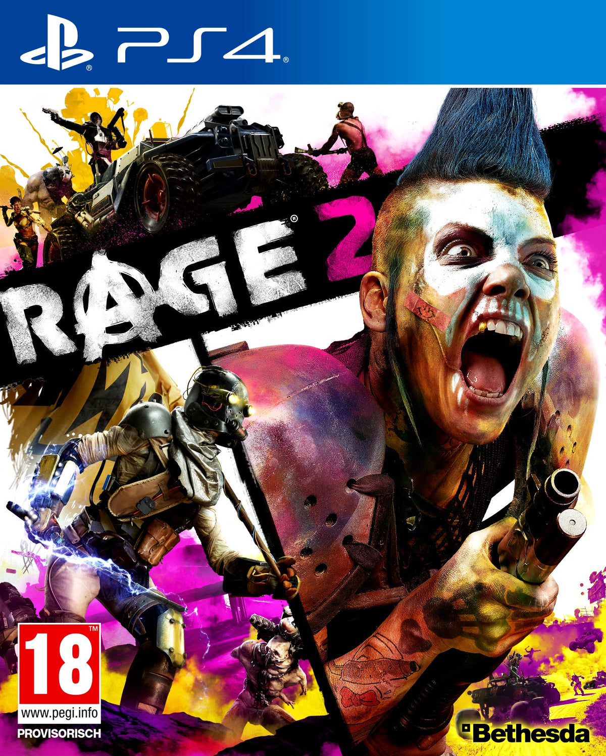Rage 2 – PlayStation 4 – spilomslag