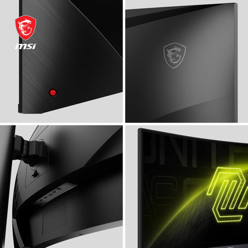 MSI MAG 345CQRDE – 34″ ultrawide-gamingskærm, 180 Hz – kabinetdetaljer