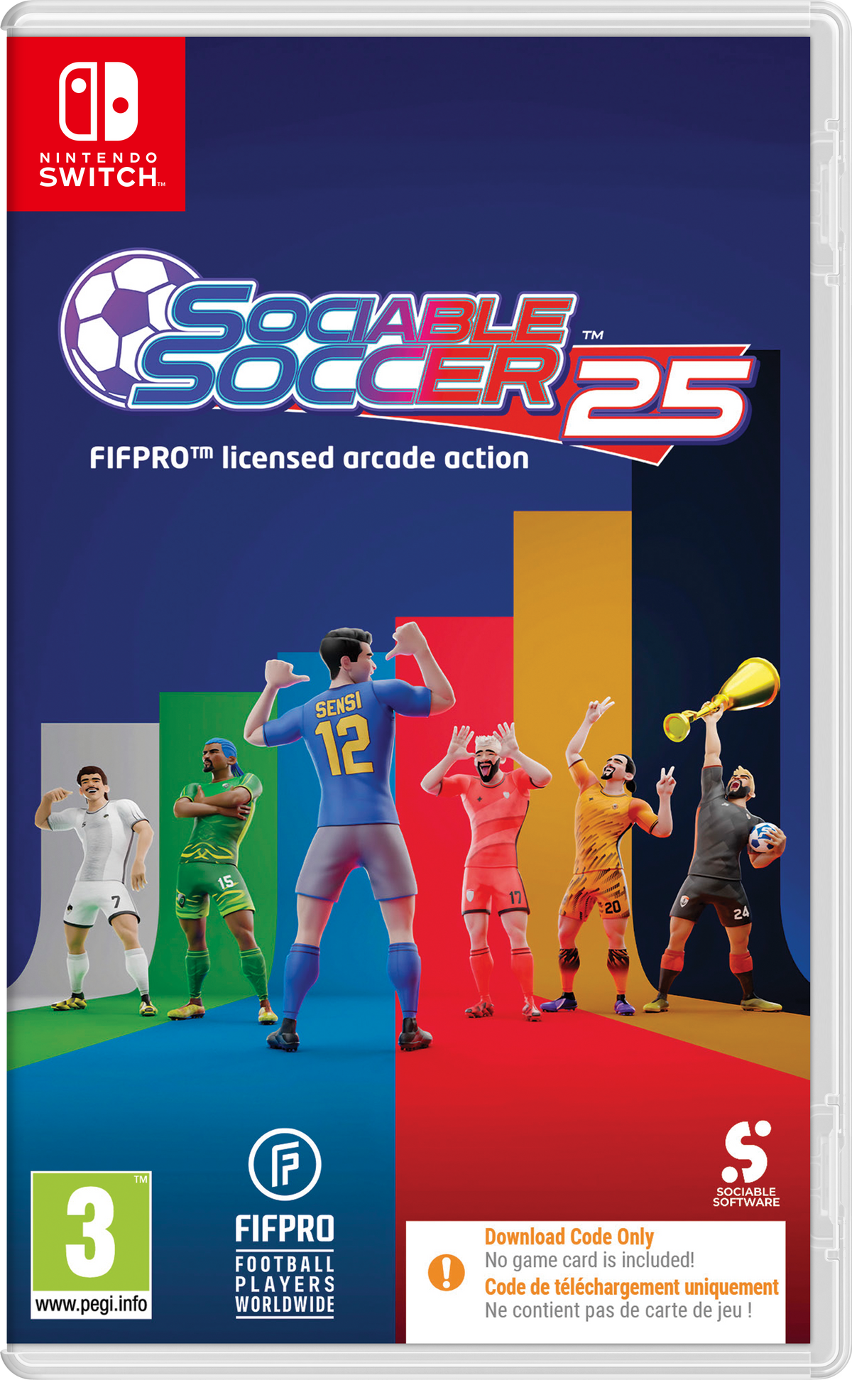 Sociable Soccer 25 – Code in Box – Nintendo Switch – spillets udgave