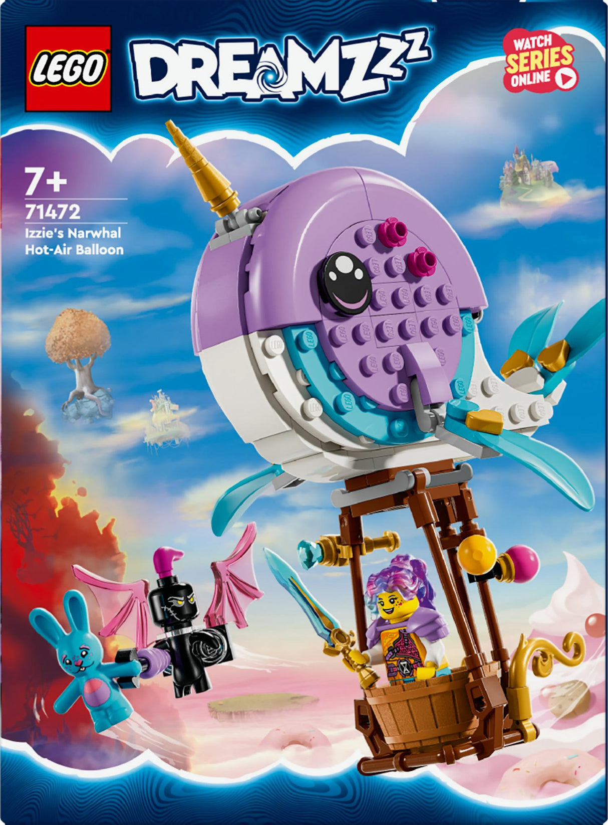 LEGO 71472 DreamZzz Izzie's Narwhal Hot Air Balloon LEGO