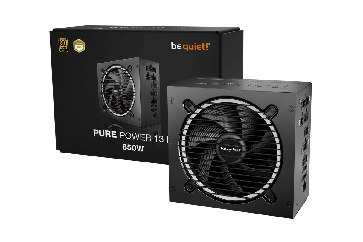 be quiet! Pure Power 13 M 850W, PC power supply black, 1x 12-pin high power GPU, 4x PCIe, cable management, 850 watts Be quiet