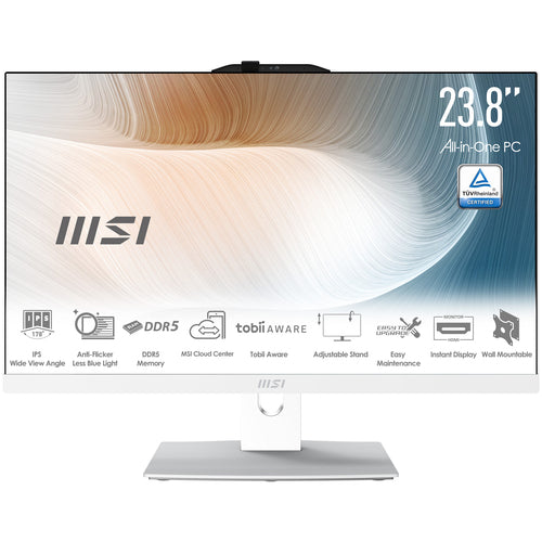 MSI Modern AM242P 1M-2097EU – all-in-one med specifikationer på billedet