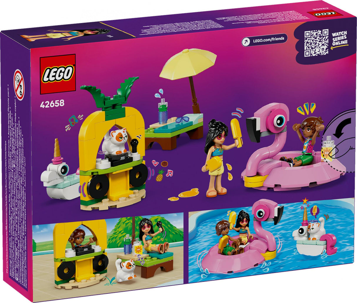 LEGO 42658 Friends Pool Party with Unicorn and Flamingo LEGO