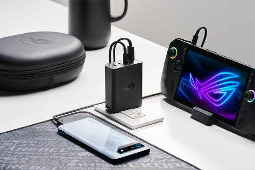 ASUS ROG 140W USB-C GaN – illustreret i brug